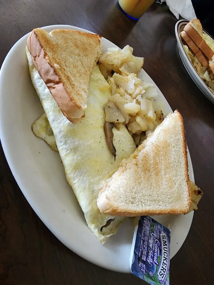 Mushroom and Cheese Omelette